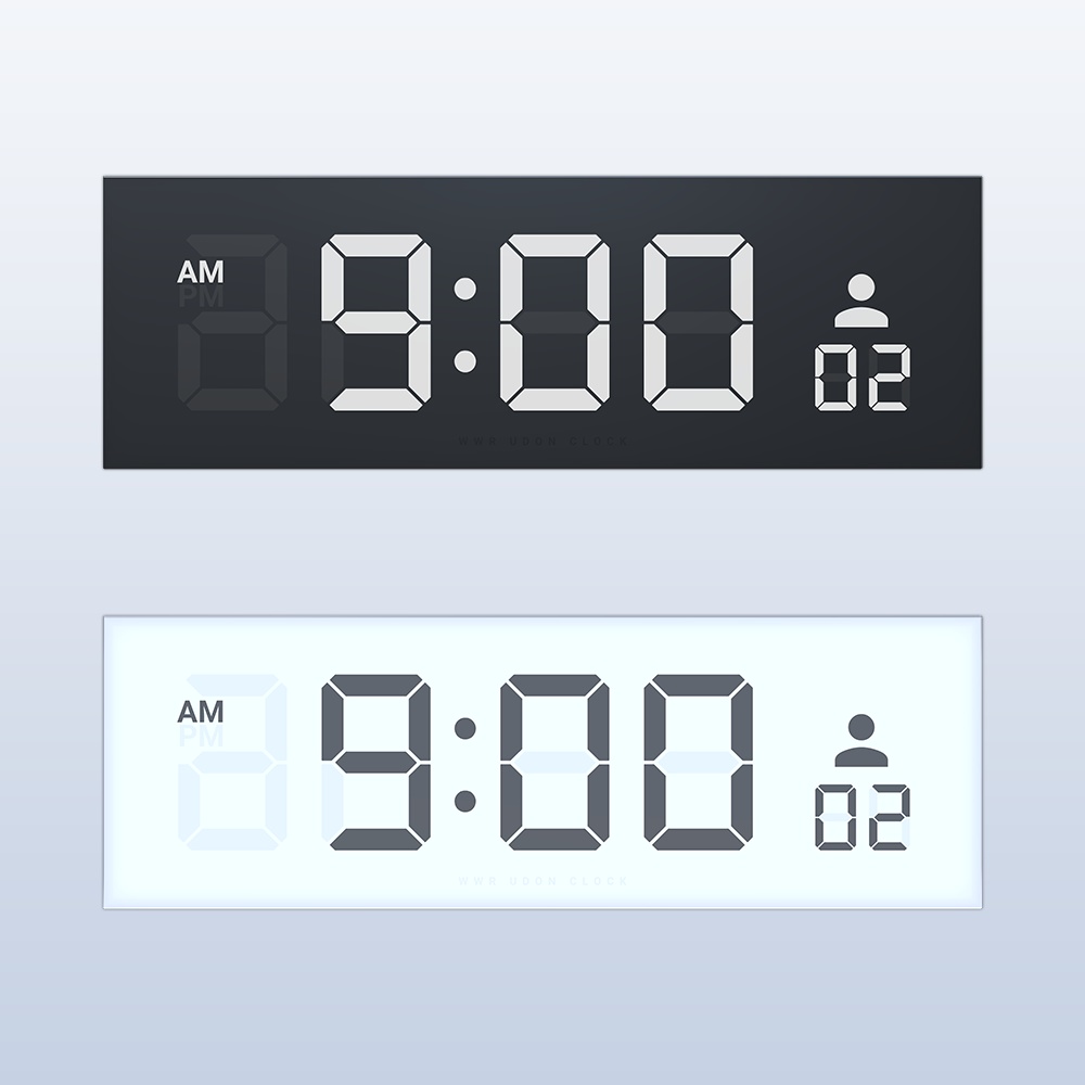 Udon Clock LCD Lite