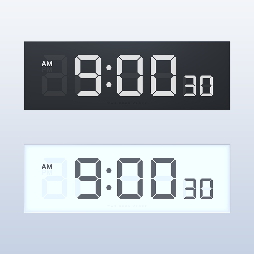 Udon Clock LCD Lite
