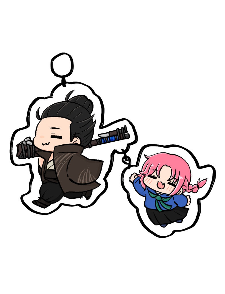 おさよがぶらぶら二連アクキー