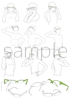 ポーズ集かゆいところに手がとどく