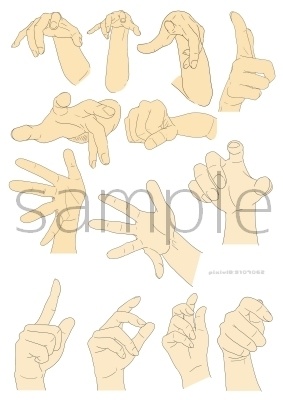 ポーズ集かゆいところに手がとどく