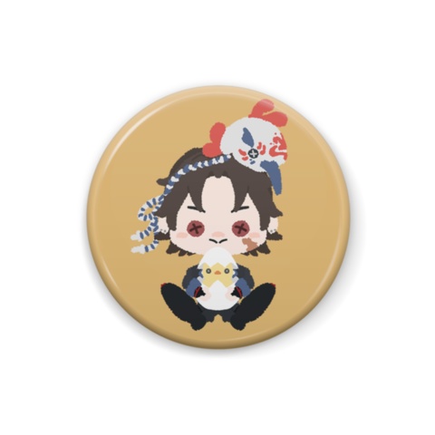 【チャンネル登録者様3000人記念】ミニキャラ缶バッチ