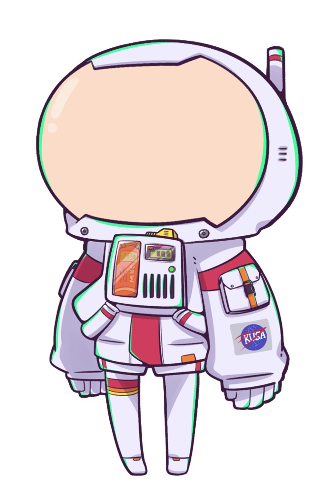 ちびキャラ用宇宙服素材