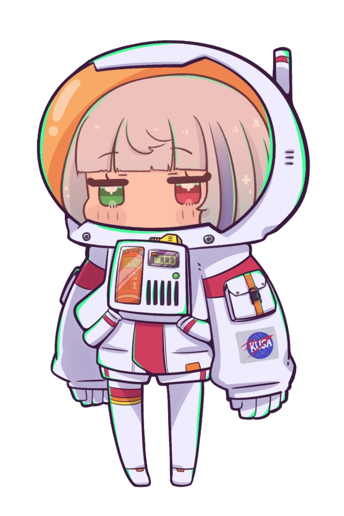ちびキャラ用宇宙服素材