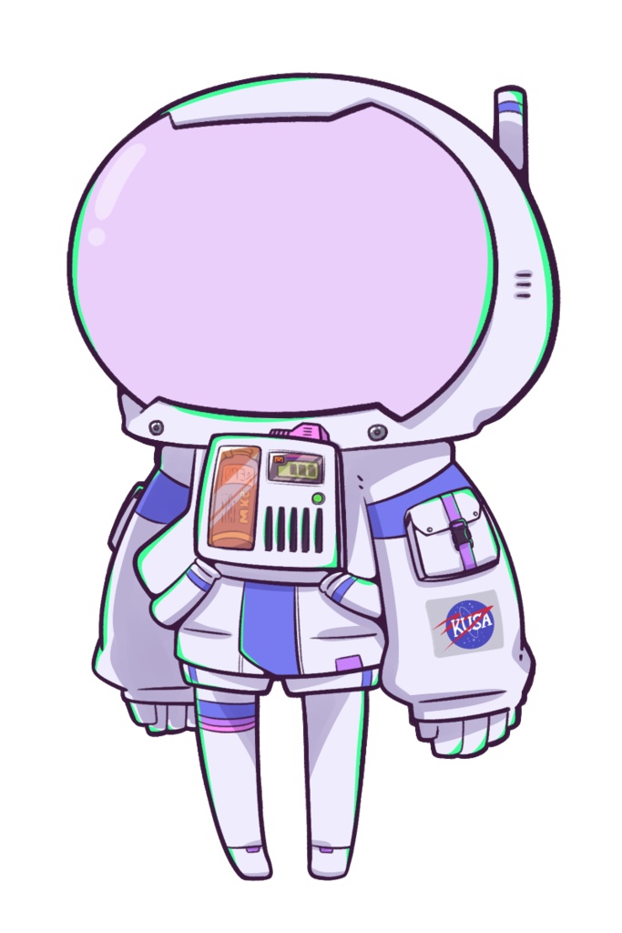 ちびキャラ用宇宙服素材