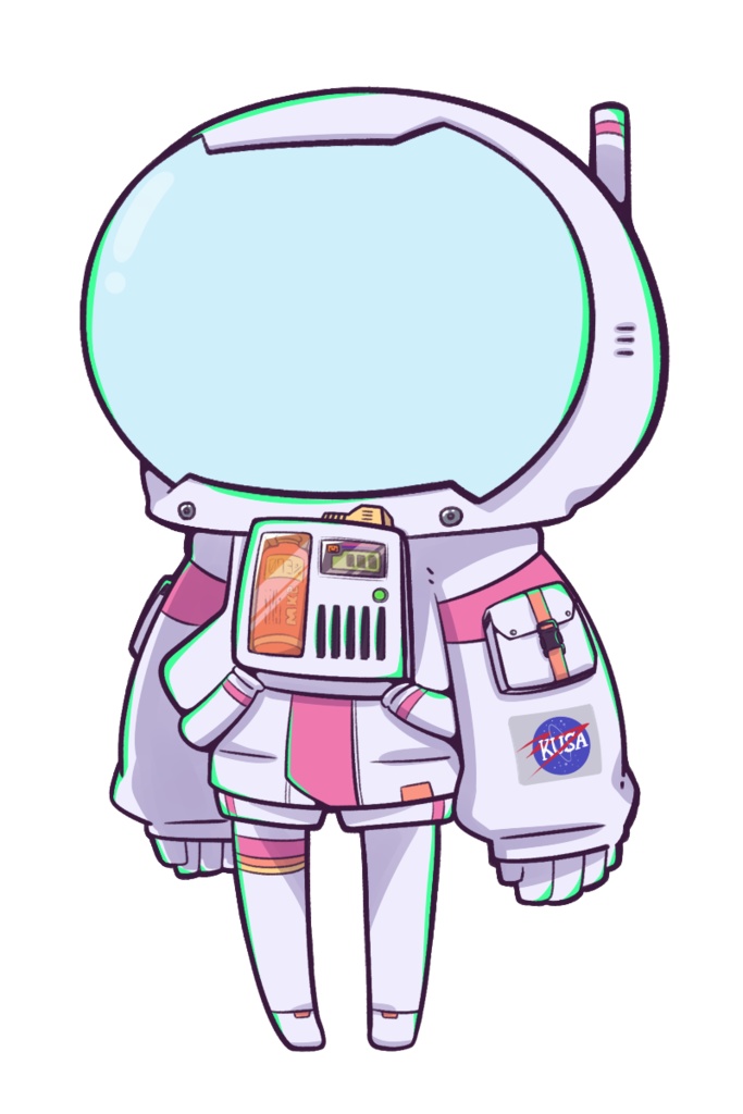 ちびキャラ用宇宙服素材