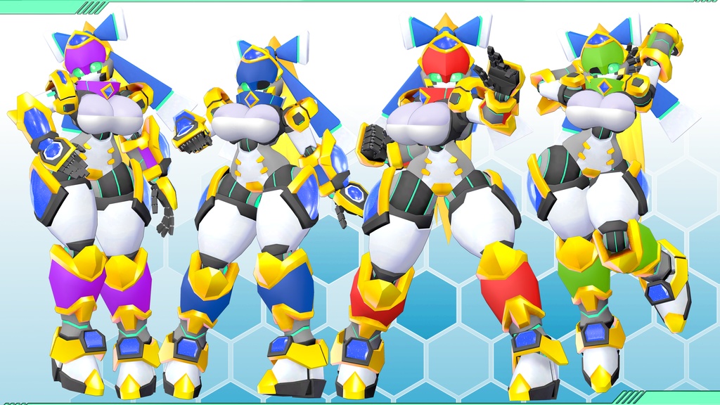 ソティア対応外装【Fisty-Aomor】/【フィスティ-FISTY-】(VRChat想定モデル)