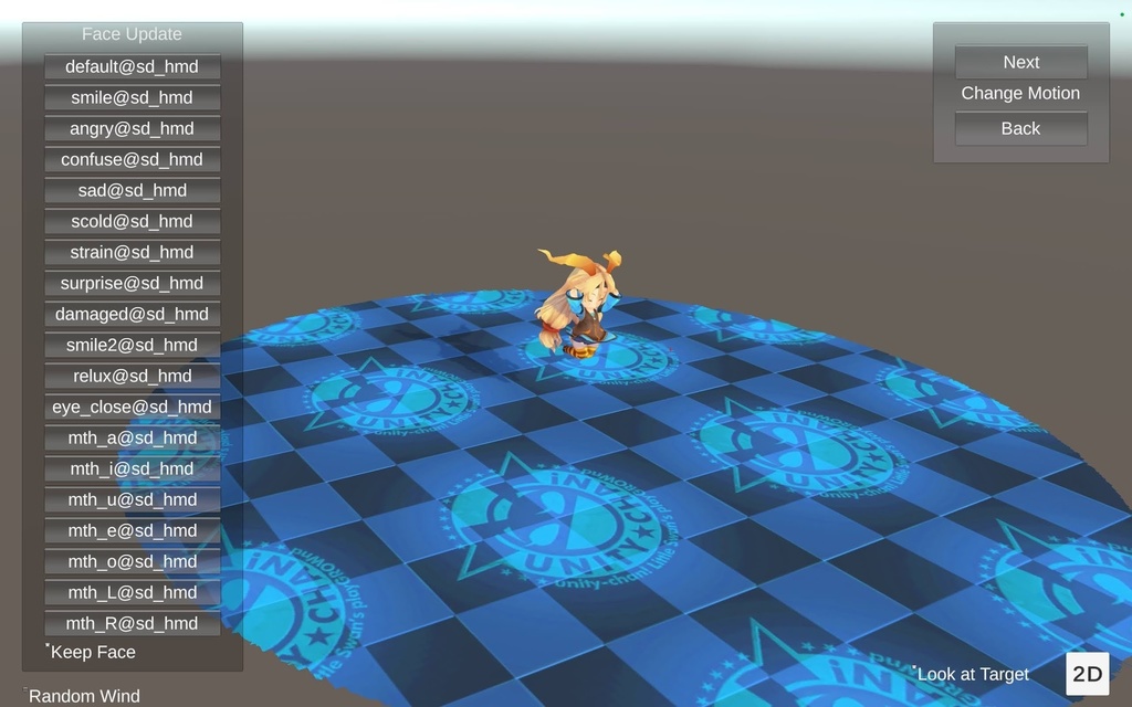 SD Unity ちゃん Sample アプリ Lume pad 2