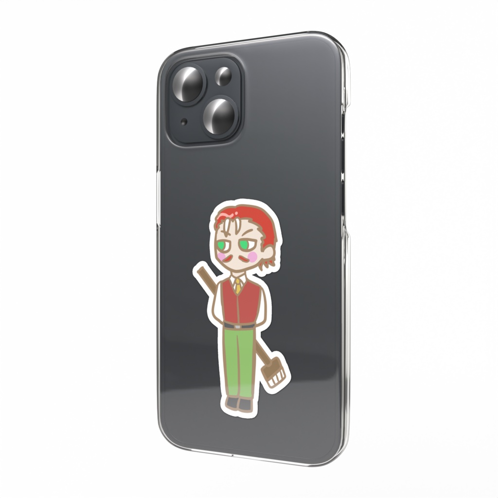 アカシマシラヒゲエビさん スマホステッカー