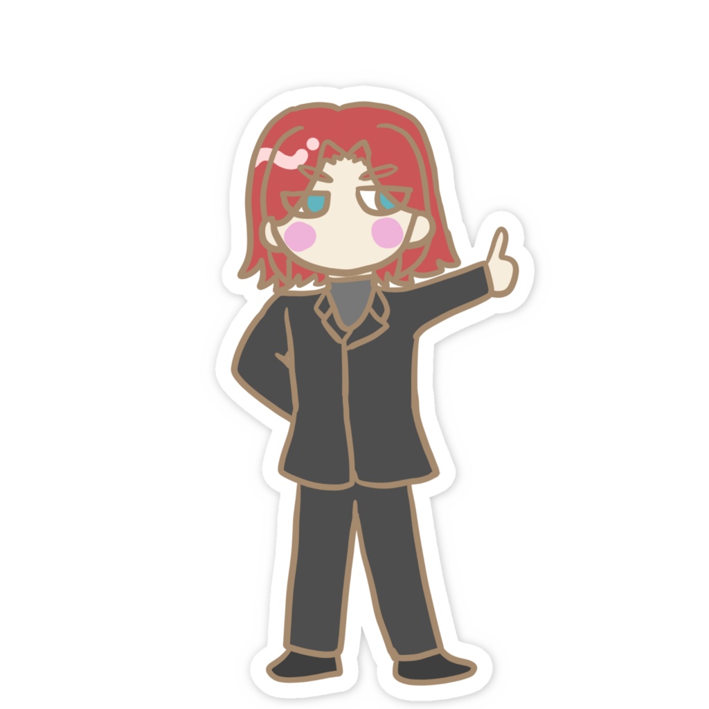 タコさん スマホステッカー