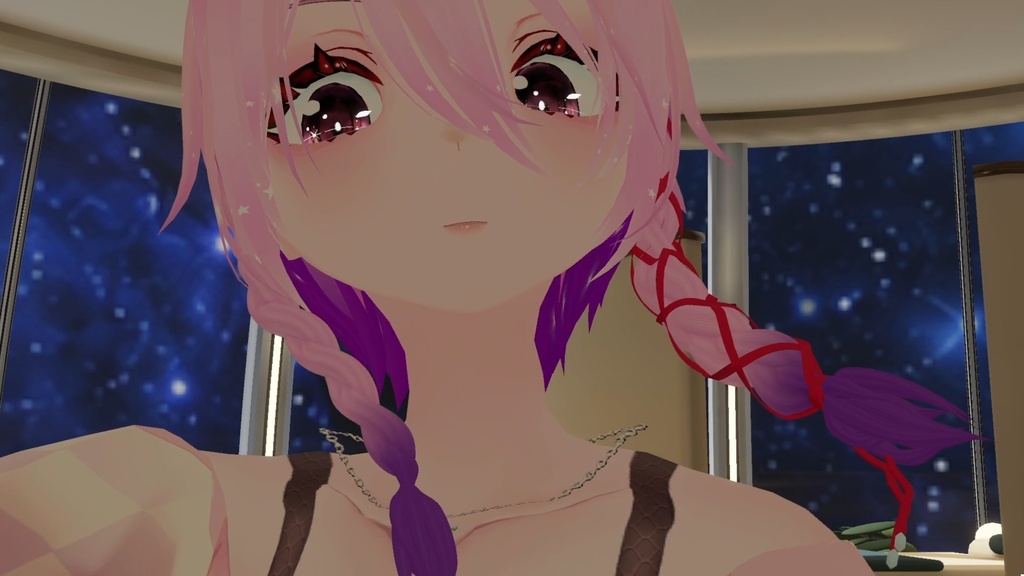 ポン付け三つ編み