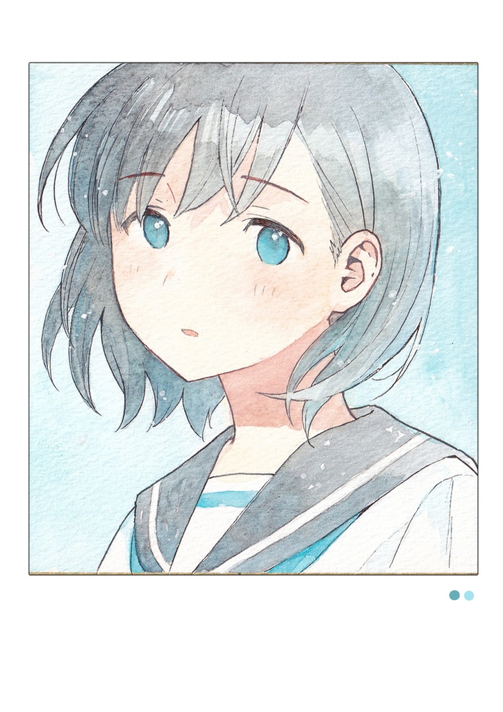 手描き色紙まとめ本。2