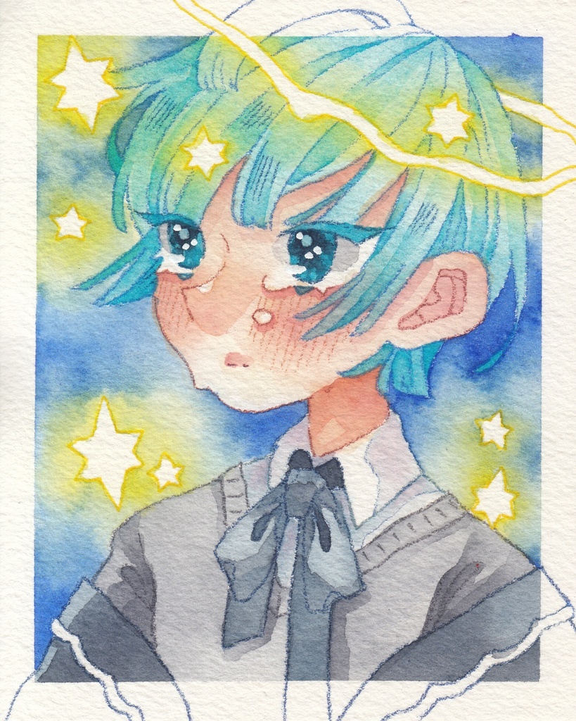 【イラスト原画】星に導かれて、