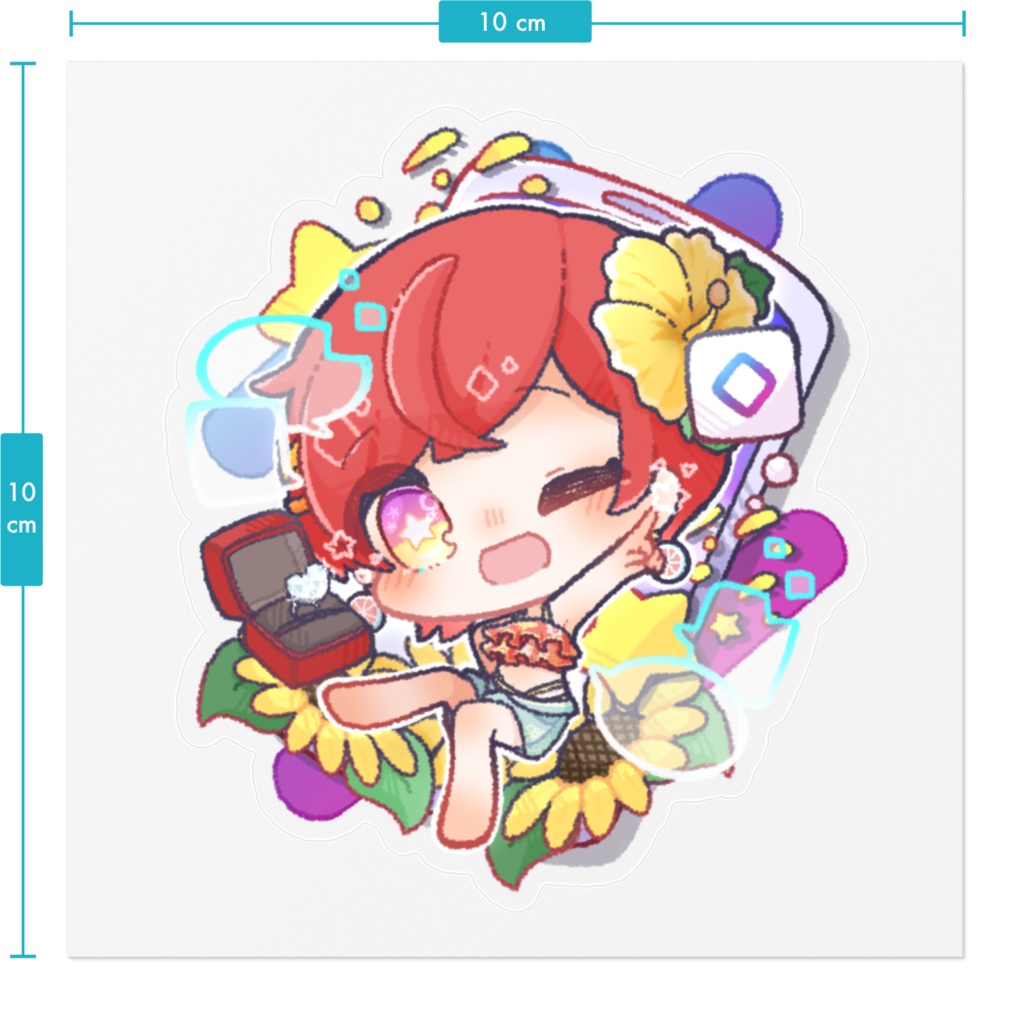 ステッカークリアVer.(REALITYデフォルメ)