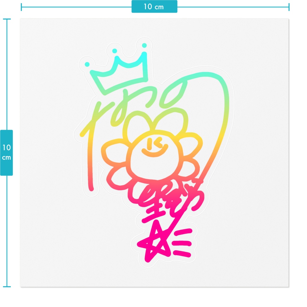 クリアサインステッカー