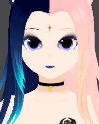Purple sparkle eyeshadow [vroid]