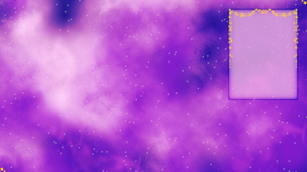 Vtuber pink galaxy twitch overlay