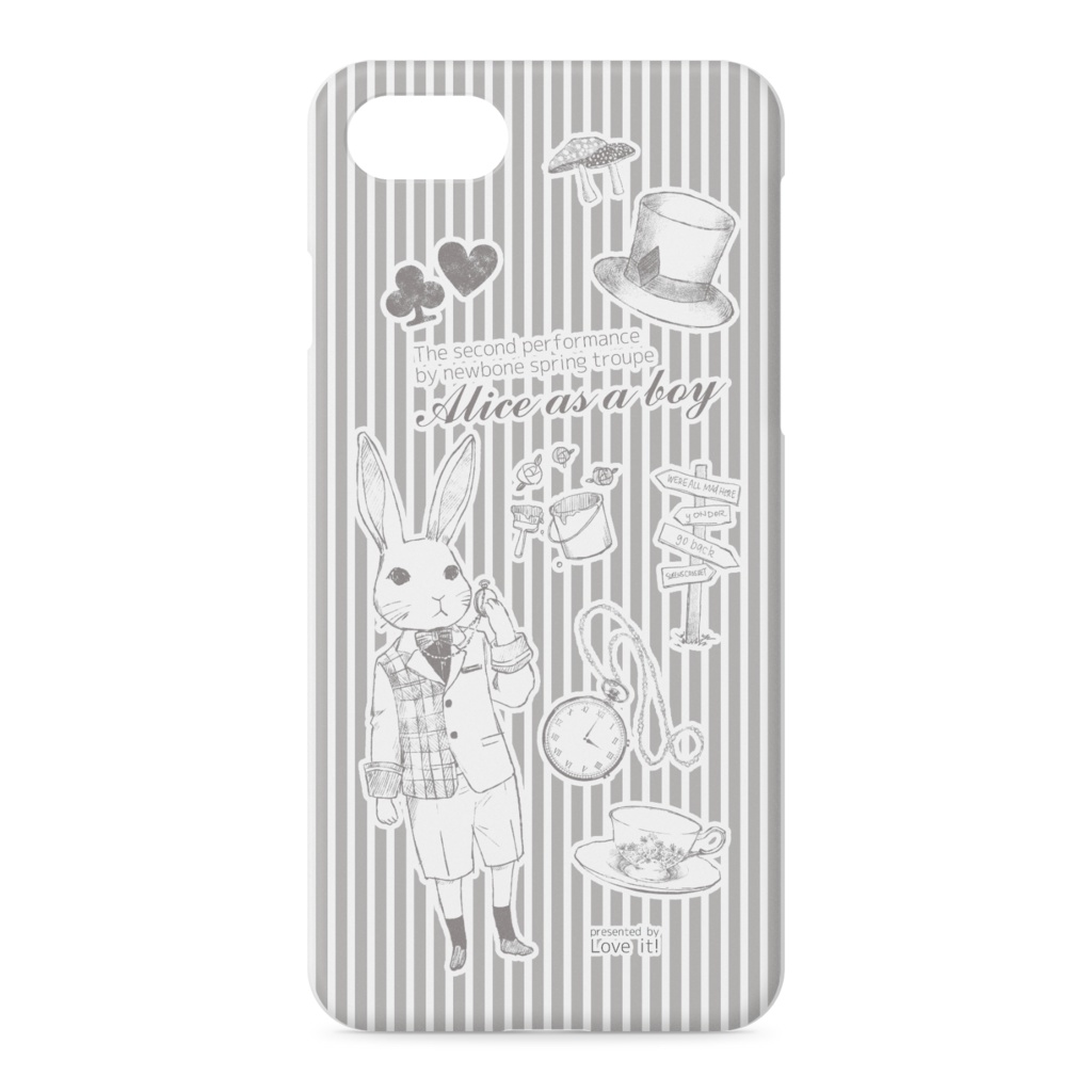 A3!白うさぎiPhoneケース