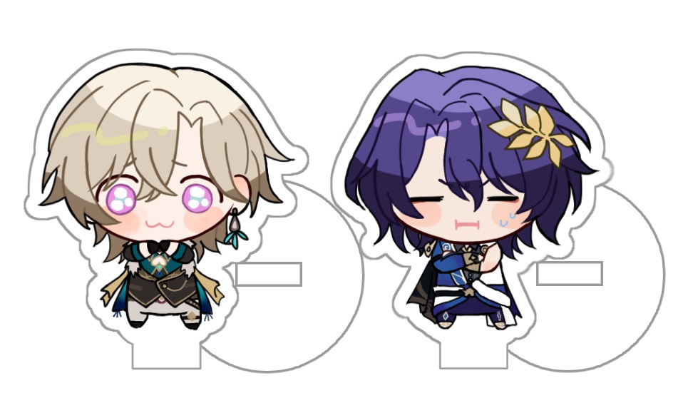 ぷちアクリルスタンド レイチュリ