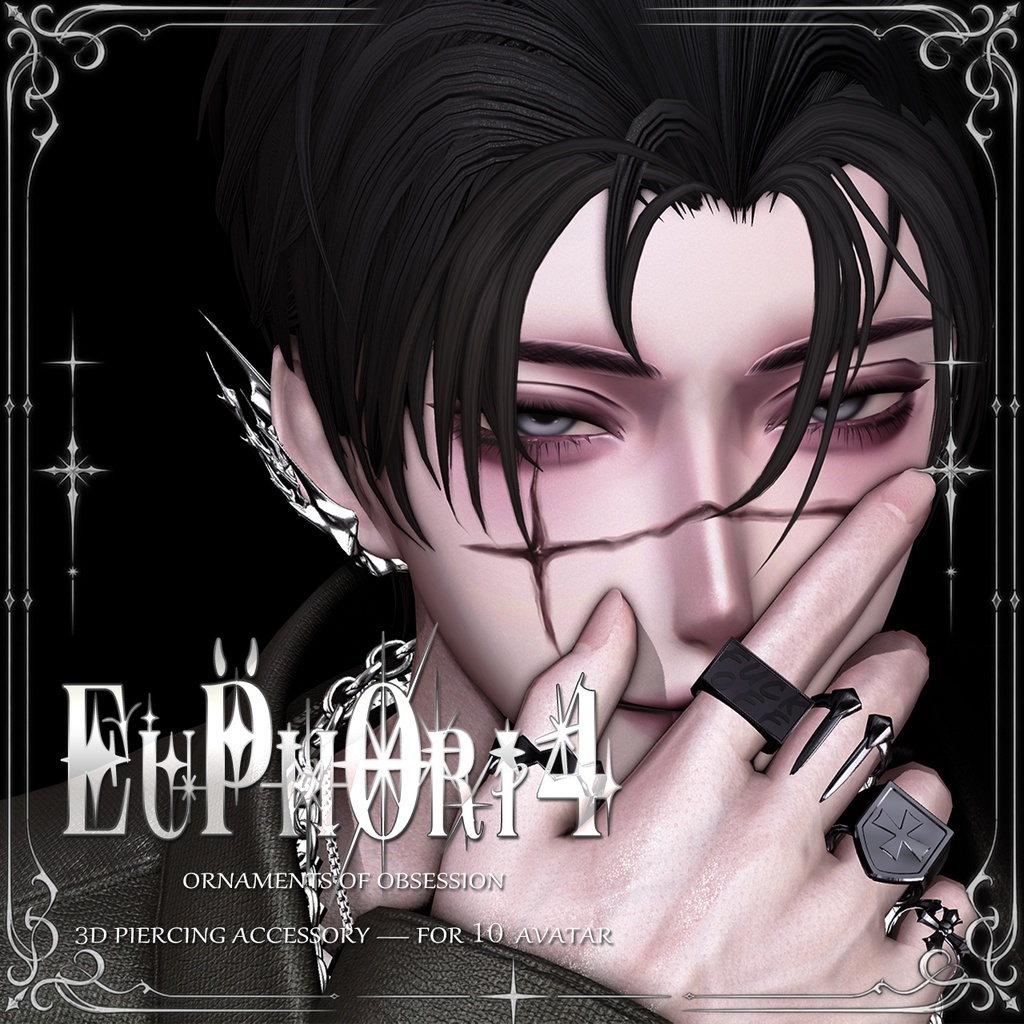 【10Avatar対応】EuPh0ri4 Piercing #Rebirth666