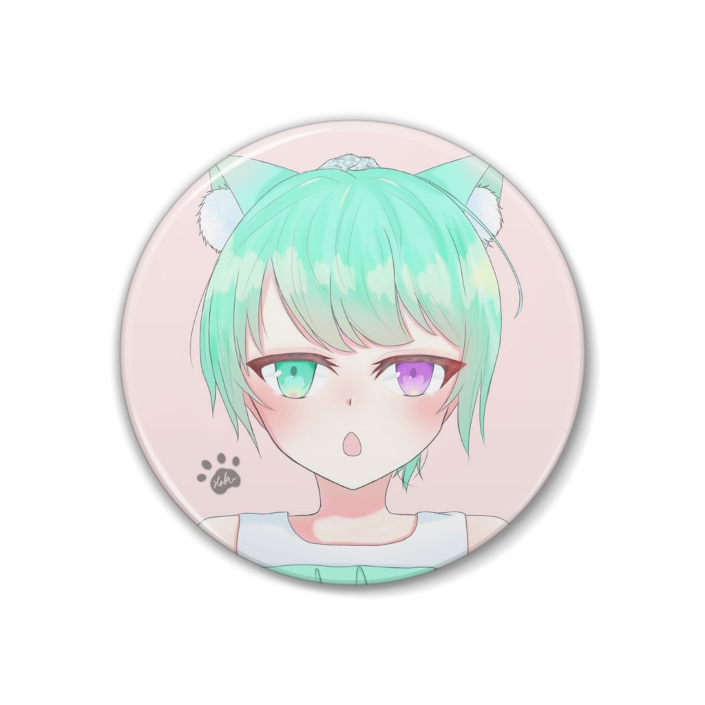 猫音 缶バッジ(38mm)