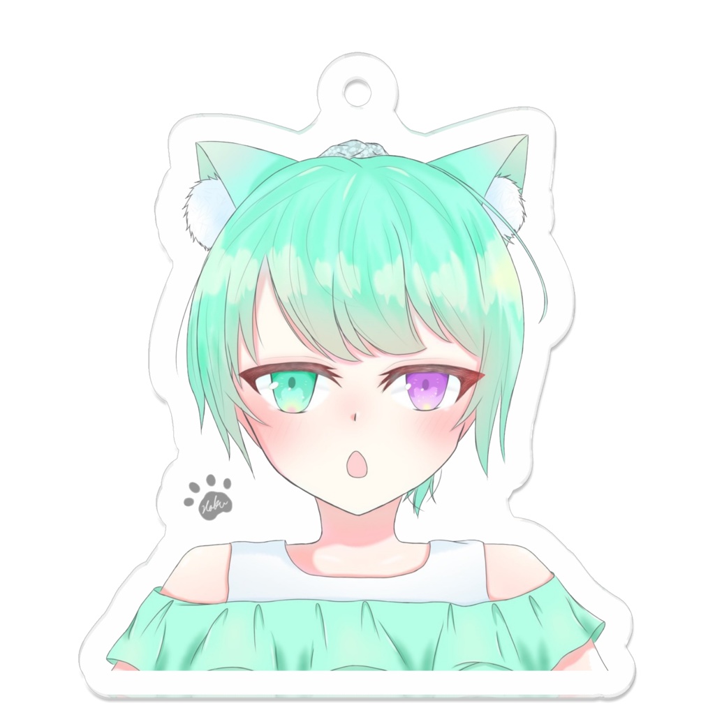 猫音 アクリルキーホルダー