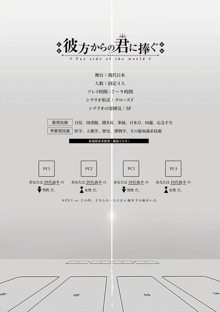 CoCシナリオ「彼方からの君に捧ぐ」【SPLL:E110097】