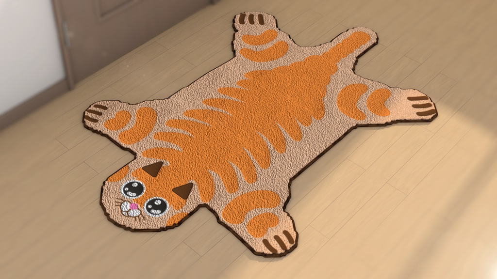 【VRChat想定】 猫ちゃんラグマット