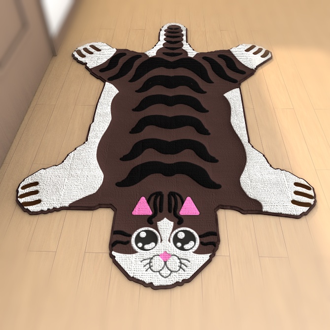 【VRChat想定】 猫ちゃんラグマット2