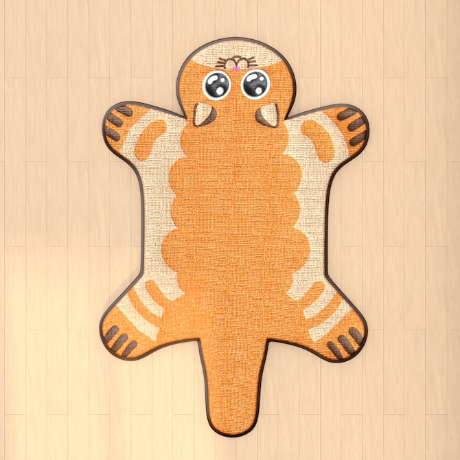 【VRChat想定】 猫のラグマット1