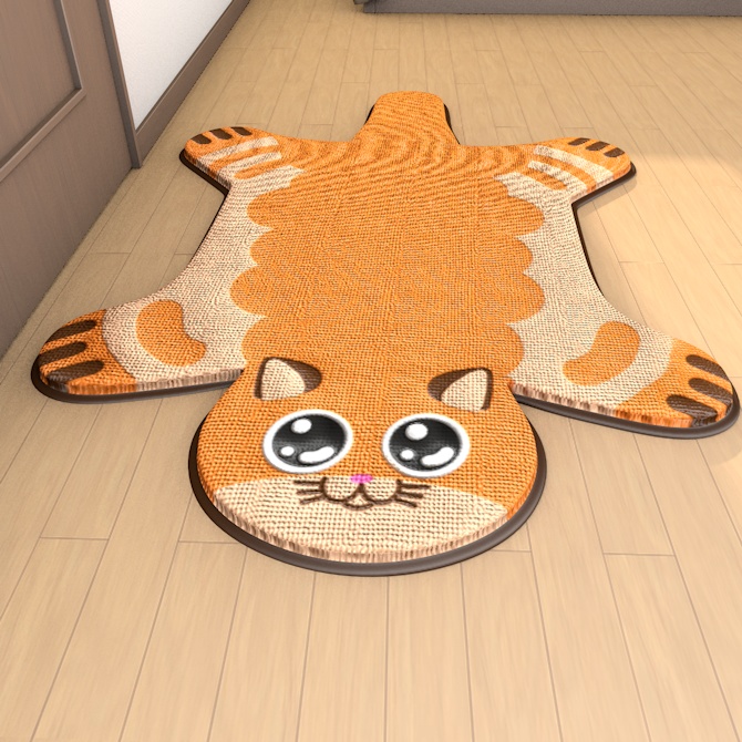 【VRChat想定】 猫のラグマット1