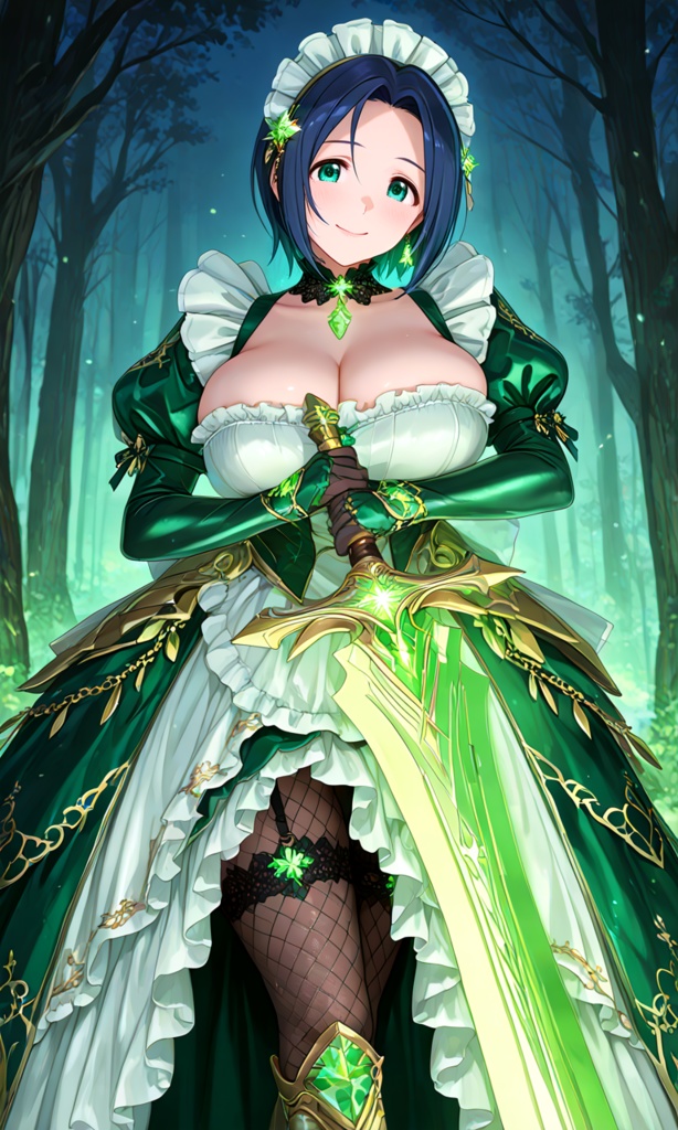 【翠緑の姫騎士のメイドな日常20】~翠緑メイド ミューラ~(300枚まとめ)