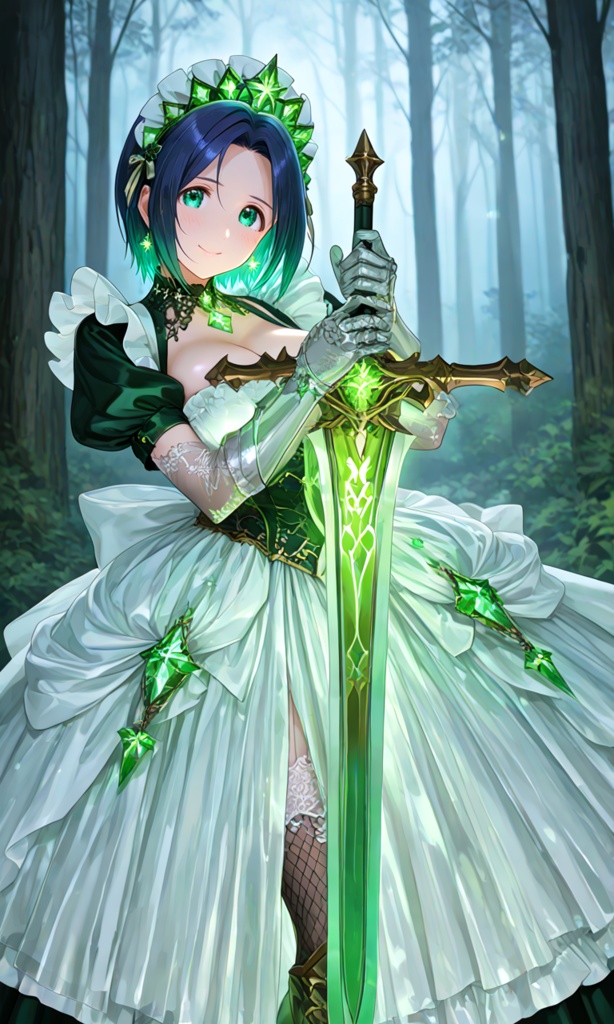 【翠緑の姫騎士のメイドな日常20】~翠緑メイド ミューラ~(300枚まとめ)