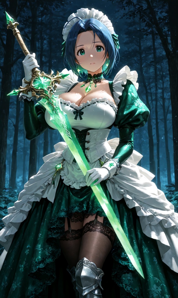 【翠緑の姫騎士のメイドな日常20】~翠緑メイド ミューラ~(300枚まとめ)