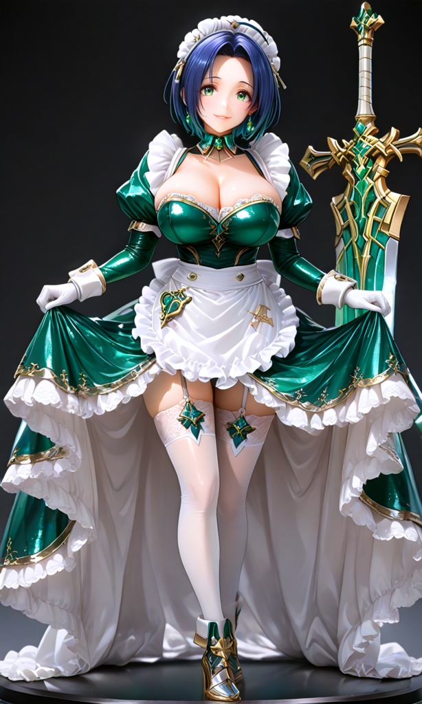 【翠緑の姫騎士のメイドな日常21】~翠緑メイド フィギュア~(300枚まとめ)