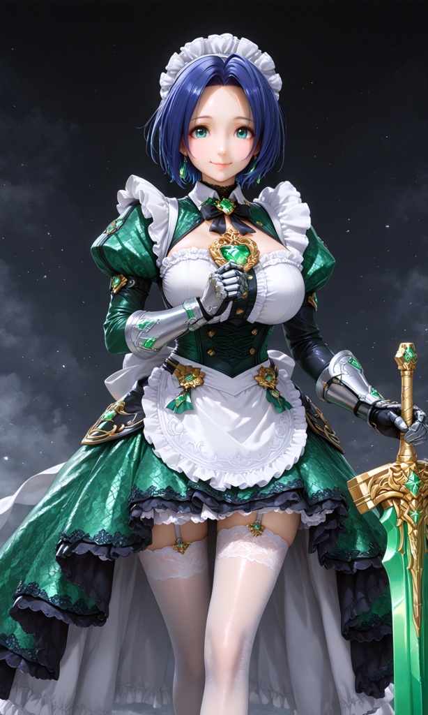 【翠緑の姫騎士のメイドな日常21】~翠緑メイド フィギュア~(300枚まとめ)