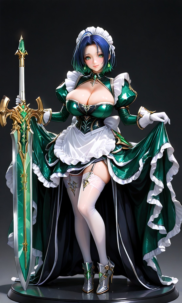 【翠緑の姫騎士のメイドな日常21】~翠緑メイド フィギュア~(300枚まとめ)