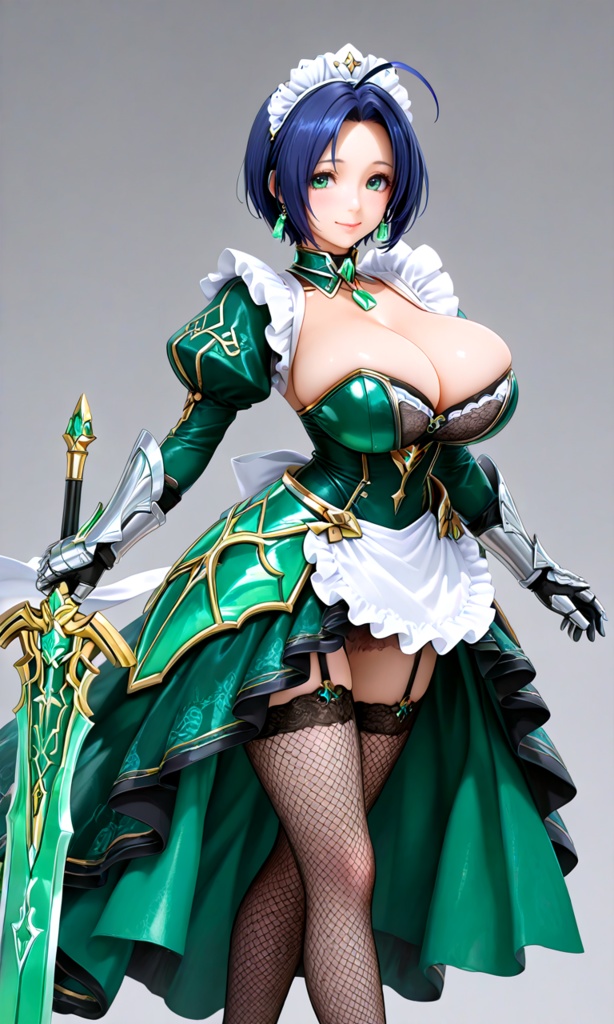 【翠緑の姫騎士のメイドな日常21】~翠緑メイド フィギュア~(300枚まとめ)