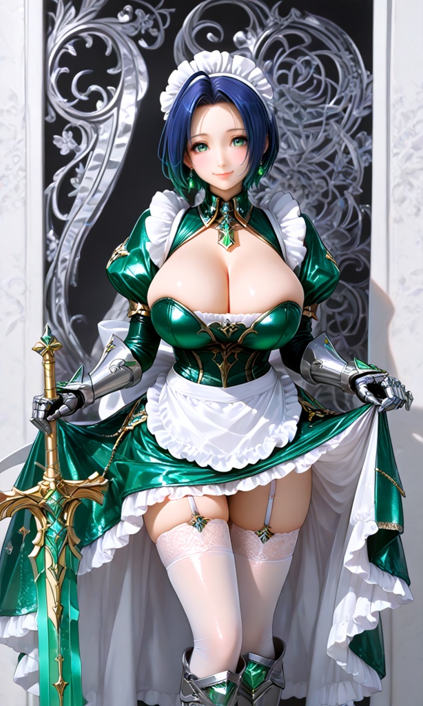 【翠緑の姫騎士のメイドな日常21】~翠緑メイド フィギュア~(300枚まとめ)