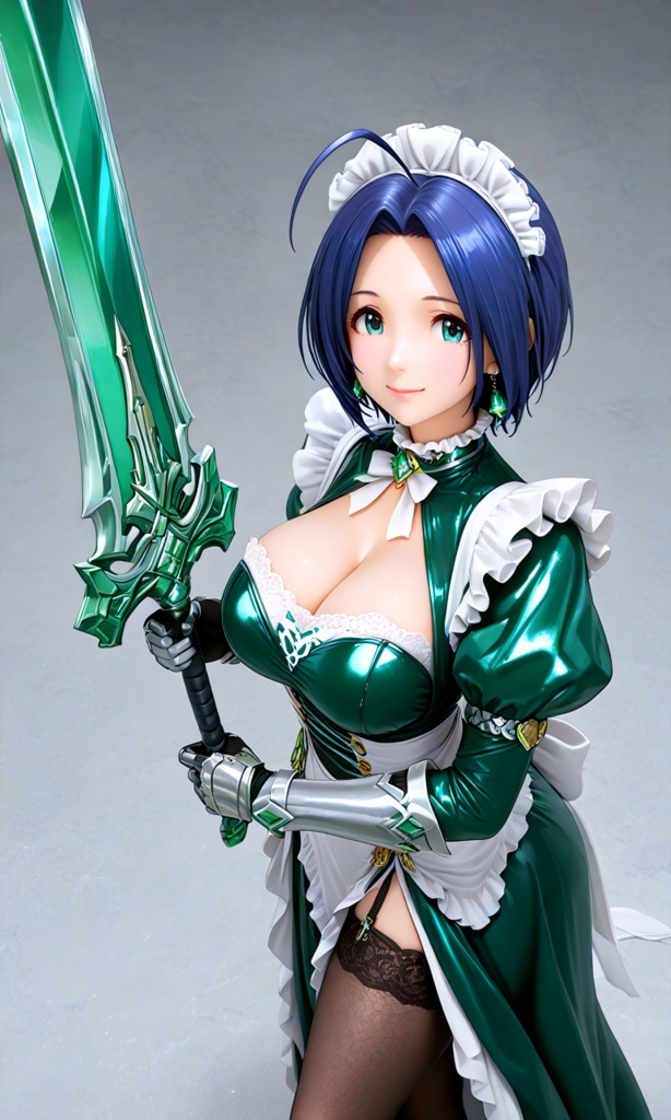 【翠緑の姫騎士のメイドな日常21】~翠緑メイド フィギュア~(300枚まとめ)