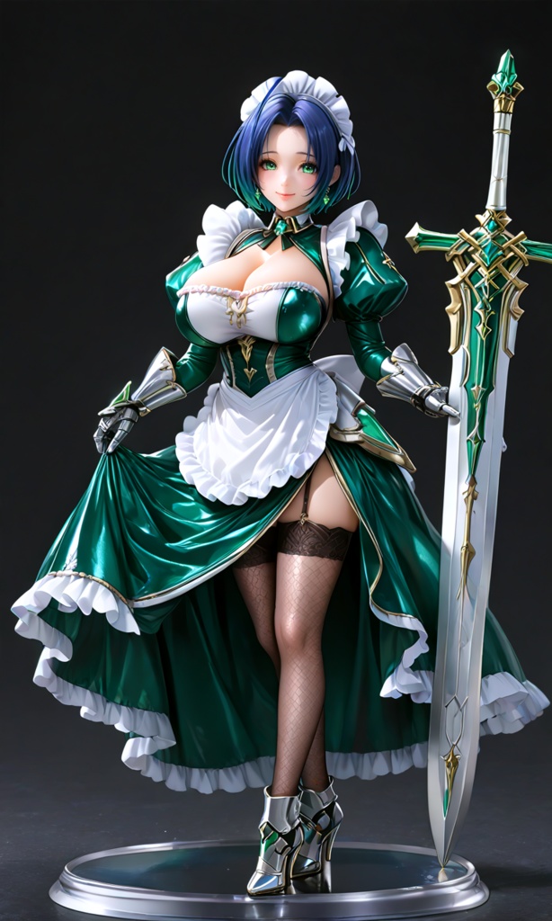 【翠緑の姫騎士のメイドな日常21】~翠緑メイド フィギュア~(300枚まとめ)