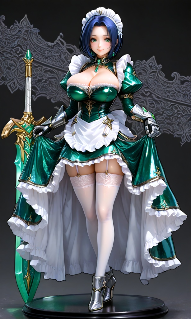 【翠緑の姫騎士のメイドな日常21】~翠緑メイド フィギュア~(300枚まとめ)