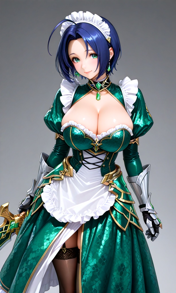 【翠緑の姫騎士のメイドな日常21】~翠緑メイド フィギュア~(300枚まとめ)