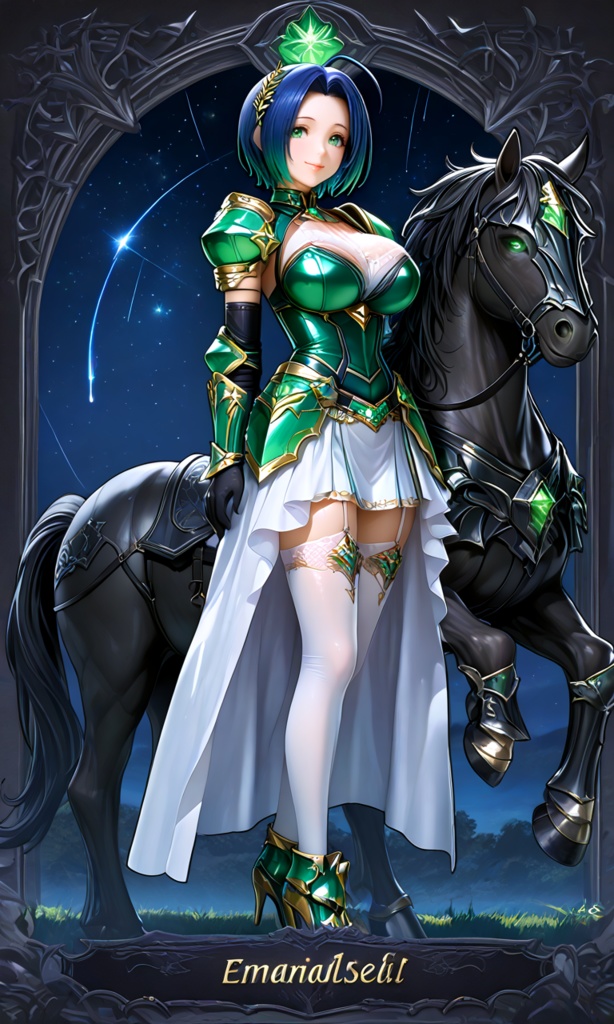 【翠緑の姫騎士のメイドな日常22】~ある日の依頼中~(300枚まとめ)