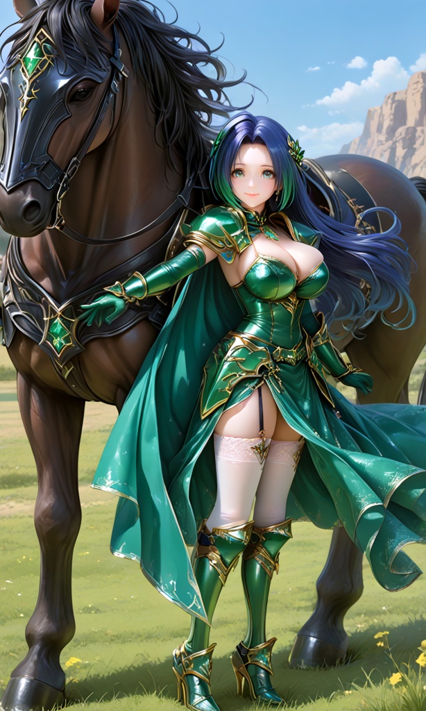 【翠緑の姫騎士のメイドな日常22】～ある日の依頼中～（300枚まとめ）