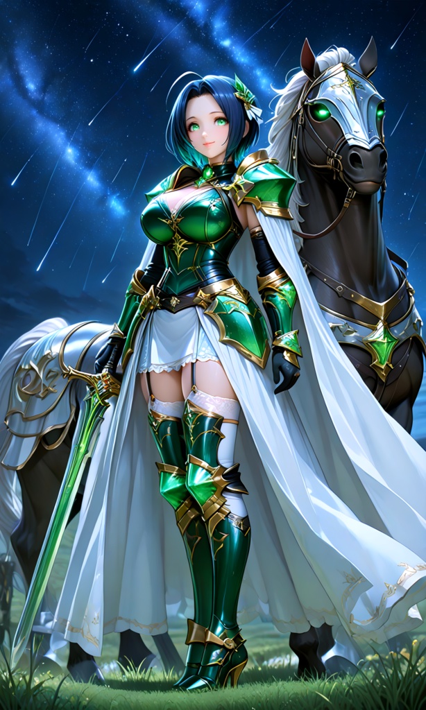 【翠緑の姫騎士のメイドな日常22】~ある日の依頼中~(300枚まとめ)