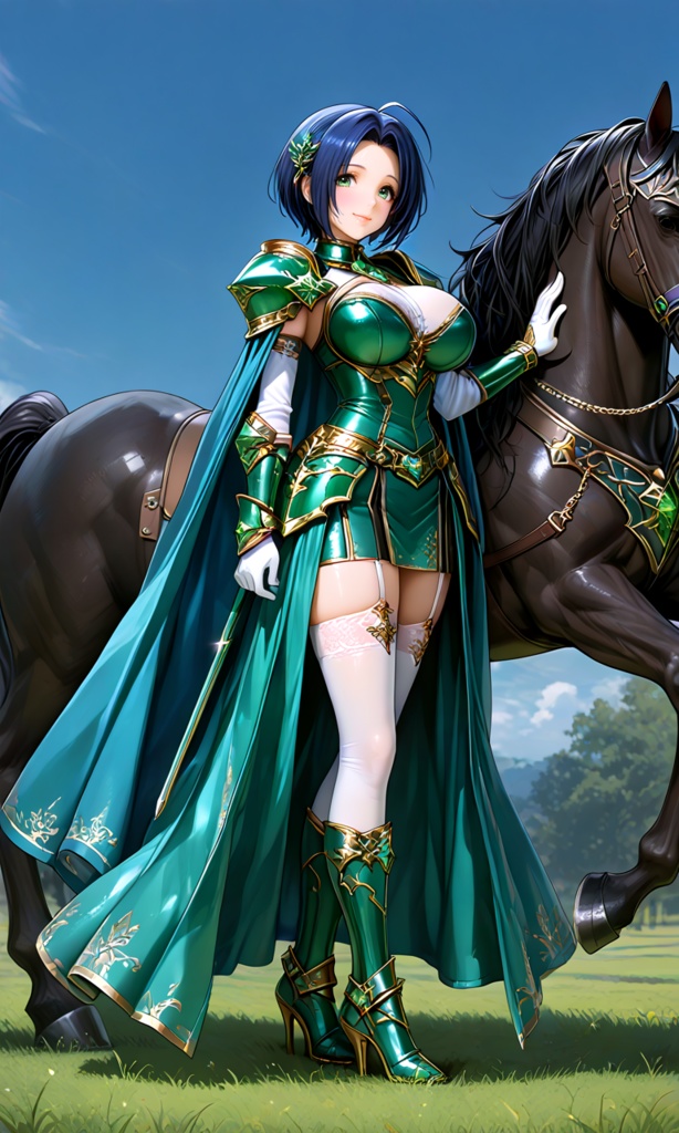 【翠緑の姫騎士のメイドな日常22】~ある日の依頼中~(300枚まとめ)