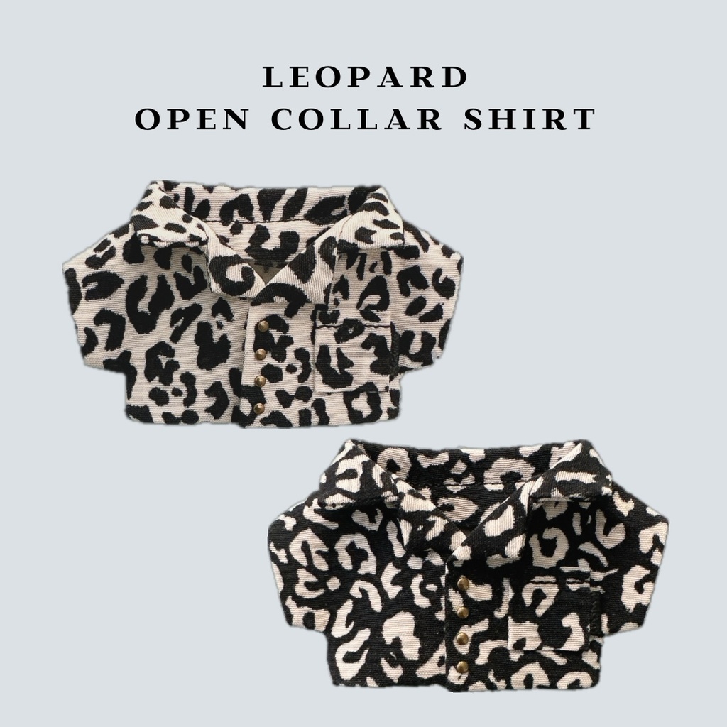 open collar shirt（leopard）