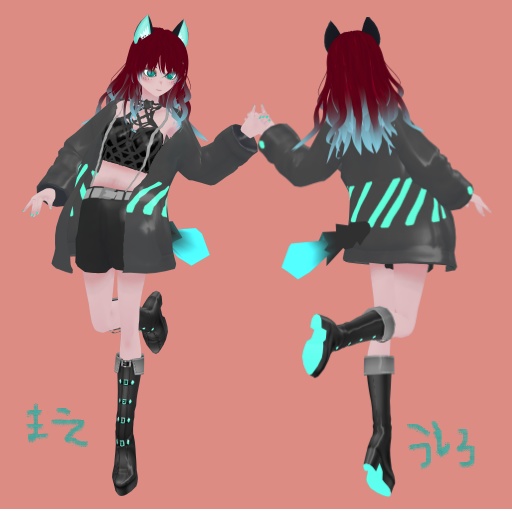 [23.8更新]かわいい山犬ミルザム(clusterとVRchat向け） - サルビア公園 - 3/3