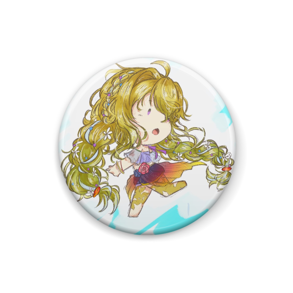 【華々里らなん 二周年記念】25mmミニ缶バッジ 全9種